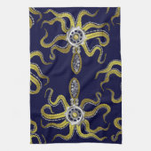 Linge De Cuisine Gears Steampunk Octopus Kraken (Vertical)