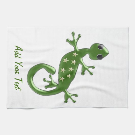 Linge De Cuisine Gecko Lizard Design (Horizontal)