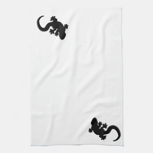 Linge De Cuisine Gecko noir (Vertical)