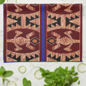 Linge De Cuisine Geckos Incas (Plié)