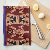 Linge De Cuisine Geckos Incas (Quart Plié)