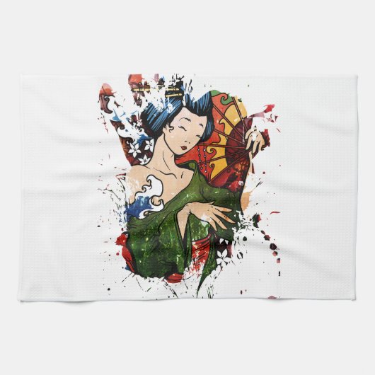 Linge De Cuisine Geisha (Horizontal)