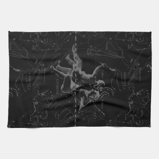 Linge De Cuisine Gemini Constellation Map 1690 (Horizontal)