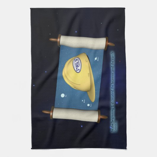 Linge De Cuisine Genèse 1:1 - Construction (Vertical)