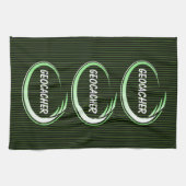 Linge De Cuisine Geocacher Green Splash (Horizontal)