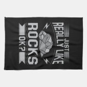 Linge De Cuisine Géologie - J'Aime Vraiment Les Rochers (Horizontal)