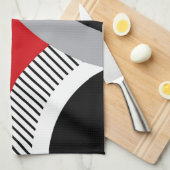 Linge De Cuisine Géométrie colorée (Quart Plié)