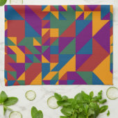 Linge De Cuisine Géométrie de base des triangles et des carrés (Plié)