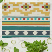 Linge De Cuisine Géométrie du sud-ouest III (Plié)