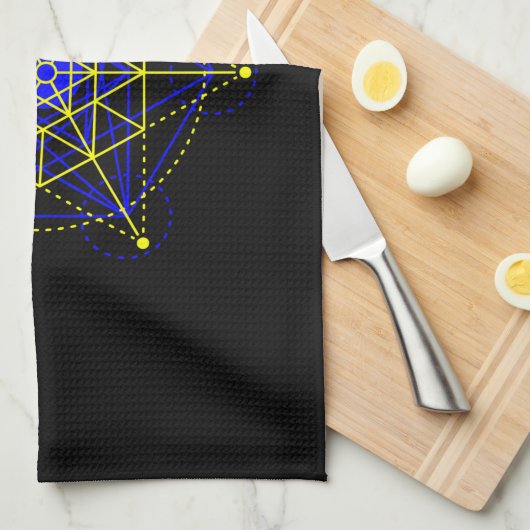 Linge De Cuisine Géométrie sacrée (Quart Plié)