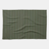 Linge De Cuisine Géométrique Aztec Vert Olive Rayé (Horizontal)