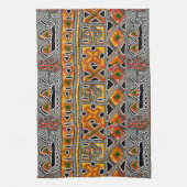 Linge De Cuisine Géométrique de Bogolan (Vertical)