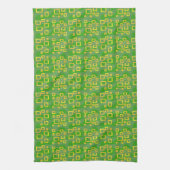 Linge De Cuisine Géométrique Vert (Vertical)