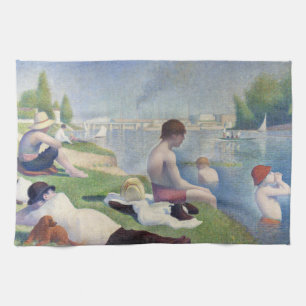 Linge De Cuisine Georges Seurat - Baignades aux Asnières