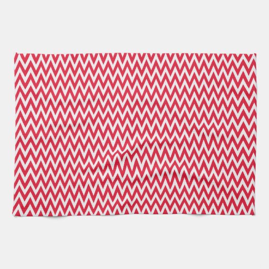 Linge De Cuisine Géranium Elegant Chevron Design (Horizontal)