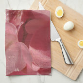 Linge De Cuisine Géranium rose : presque solide Rose clair (Quart Plié)