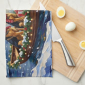 Linge De Cuisine German Shepherd Christmas Boat Holiday (Quart Plié)