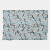 Linge De Cuisine German Shorthaired Pointer Dog Bone and Paw Print  (Horizontal)
