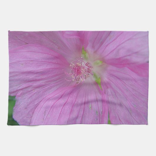 Linge De Cuisine Geschirrtuch hübsche rosa Blüte (Horizontal)