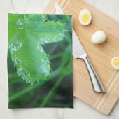 Linge De Cuisine Geschirrtuch Wassertropfen auf Blatt (Quart Plié)