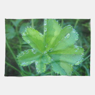 Linge De Cuisine Geschirrtuch Wassertropfen auf Blatt