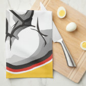 Linge De Cuisine Geste de main de klaxons de diable (Quart Plié)