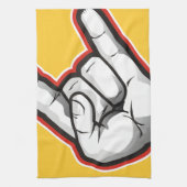 Linge De Cuisine Geste de main de klaxons de diable (Vertical)