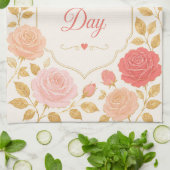 Linge De Cuisine Gilded Rose Romance de la Saint-Valentin (Plié)