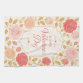 Linge De Cuisine Gilded Rose Romance de la Saint-Valentin (Horizontal)