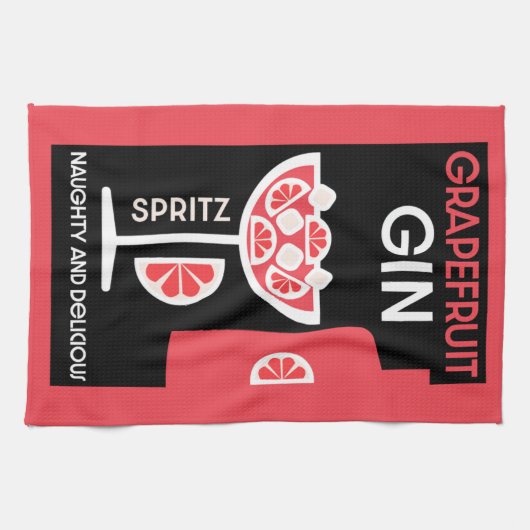 Linge De Cuisine Gin rose (Horizontal)