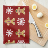 Linge De Cuisine Gingembre et neige (Quart Plié)