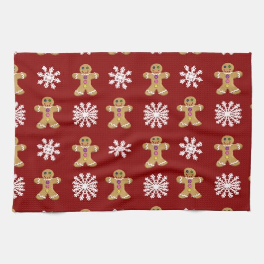 Linge De Cuisine Gingembre et neige (Horizontal)