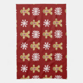 Linge De Cuisine Gingembre et neige (Vertical)
