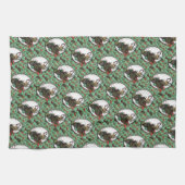 Linge De Cuisine Gingerbread Man- Mint (Horizontal)