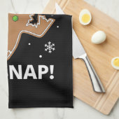 Linge De Cuisine Gingerbread Man Oh Snap Christmas Funny Cookie (Quart Plié)