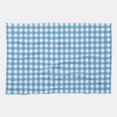 Linge De Cuisine Gingham Bleu et Blanc Classique (Horizontal)