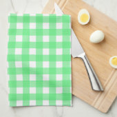 Linge De Cuisine Gingham vert (Quart Plié)