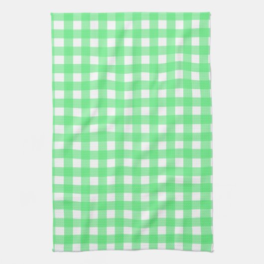 Linge De Cuisine Gingham vert (Vertical)