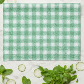 Linge De Cuisine Gingham vert menthe (Plié)
