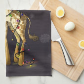 Linge De Cuisine Girafe brillante (Quart Plié)