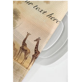 Linge De Cuisine girafes botaniques vintages, personnalisables