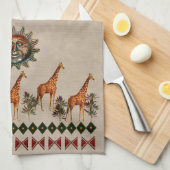 Linge De Cuisine Girafes de Kwanzaa (Quart Plié)