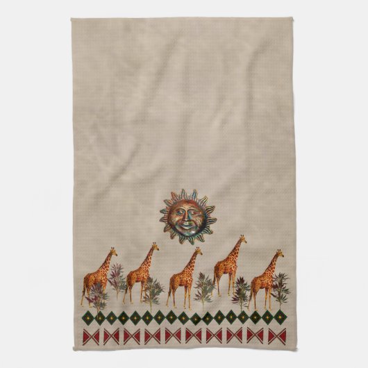 Linge De Cuisine Girafes de Kwanzaa (Vertical)