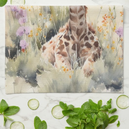 Linge De Cuisine Giraffe (Plié)