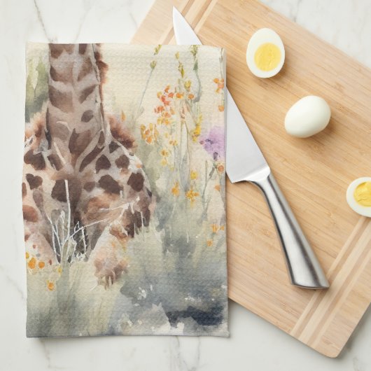 Linge De Cuisine Giraffe (Quart Plié)