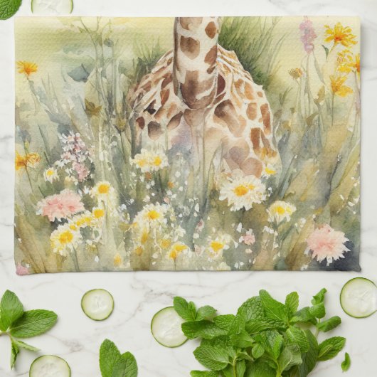 Linge De Cuisine Giraffe (Plié)