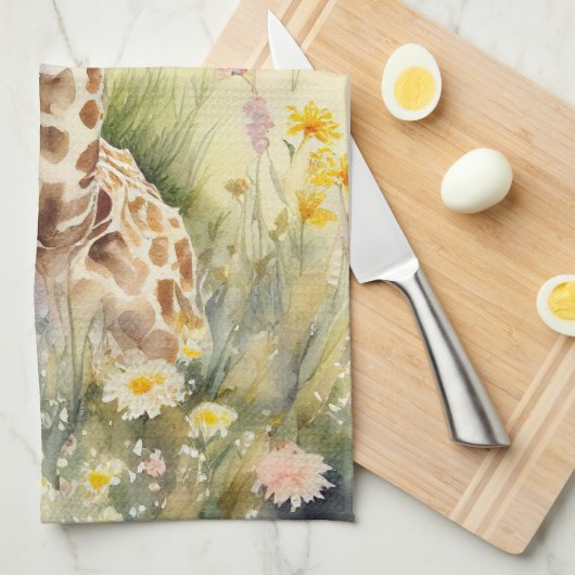 Linge De Cuisine Giraffe (Quart Plié)