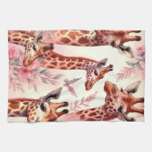 Linge De Cuisine Giraffe à l'aquarelle (Horizontal)