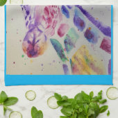 Linge De Cuisine Giraffe animal Love You Womans Nom Art Tea Towel (Plié)