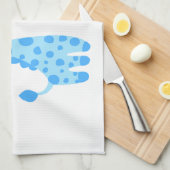 Linge De Cuisine Giraffe Bleue 3e anniversaire (Quart Plié)